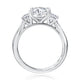Classic Trellis Three Stone Round Diamond Engagement Ring MECOV2718LB/315B