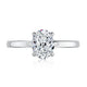 Round Classic flat profile plain solitaire with diamond under halo non cathedral/Hidden MECOV2877B/206B