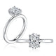 Round Classic flat profile plain solitaire with diamond under halo non cathedral/Hidden MECOV2877B/206B