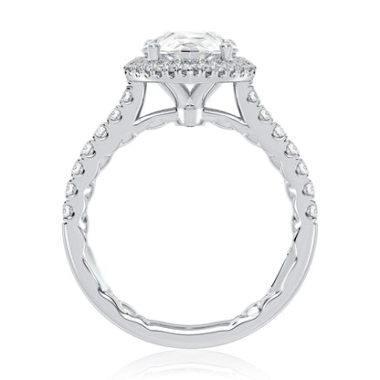 Pear Shaped Halo Diamond Engagement Ring MECPS2920Q/242