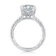 Radiant Shaped Diamond Engagement Ring with Hidden Halo and QuiltsÂ® Interior Diamond Band MECRA3024Q/187