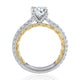 A.Jaffe Timeless Diamond with Accented Prong Quilted Engagement Ring MECRD2345Q/159