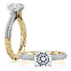 A.Jaffe Modern Royals Monarch Round Diamond Quilted Engagement Ring MECRD2501Q/170