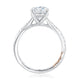 Round Cut Diamond Split Shank Crossover Engagement Ring MECRD2545/92