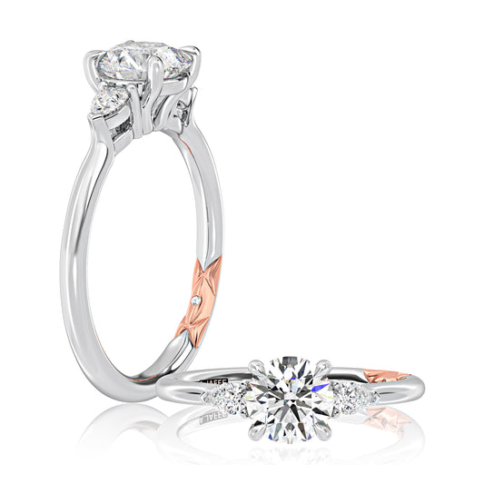A.Jaffe Engagement Ring Classic Round Center Diamond MECRD2570/117