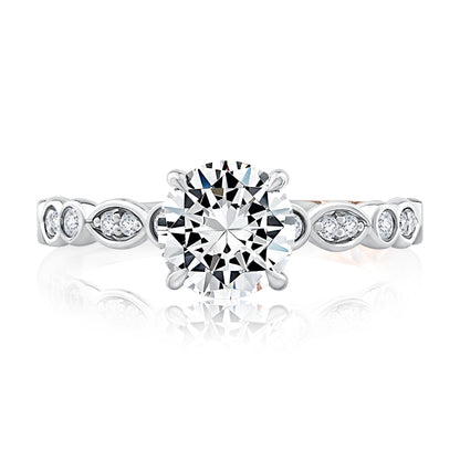 A.Jaffe Sectional Alternating Diamond Engagement Ring MECRD2737/140