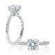 A.Jaffe Classic Diamond with Accented Prongs Quilted Engagement Ring MECRD2765Q/147