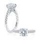 A.Jaffe Classic Diamond with Crossover Gallery Quilted Engagement Ring MECRD2772Q/199