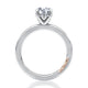 Classic Solitaire Round Center Diamond EngagEment Ring with Hidden Halo and Petite Quilts™ MECRD2877BL/209