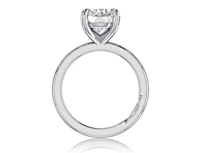 Solitaire Round Diamond Engagement Ring Petite Quilts™ MECRD2910L/200