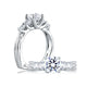 A.Jaffe Five Stone Trellis Set Diamond Engagement Ring MES030/160