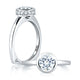 A.Jaffe Signature Peek-A-Boo Diamond Bezel Solitaire Engagement Ring MES057/121