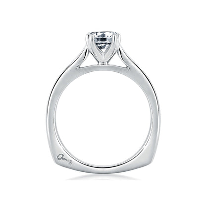 A.Jaffe Classic Double Prong Solitaire Diamond Engagement Ring MES166/126