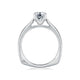 A.Jaffe Classic Double Prong Solitaire Diamond Engagement Ring MES166/126