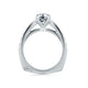 A.Jaffe Classic Pinched Shank Cathedral Channel Diamond Engagement Ring MES233/52