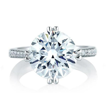 A.Jaffe Statement Round Diamond Engagement Ring MES421/283