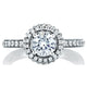 A.Jaffe Wrapped Rollover Halo Diamond Engagement Ring MES437/140