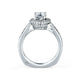 A.Jaffe Wrapped Rollover Halo Diamond Engagement Ring MES437/140