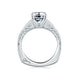 A.Jaffe Split Shank Peacock Engraved Diamond Engagement Ring MES452/196