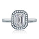 A.Jaffe Emerald Cut Diamond Halo Engagement Ring MES556/156