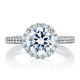 A.Jaffe Signature Round Halo Diamond Engagement Ring MES569/110