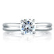 A.Jaffe Golden Diamond Collar Solitaire Engagement Ring MES581/56
