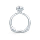 A.Jaffe Hidden Halo Split Shank Round Diamond Engagement Ring MES675/156