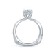 A.Jaffe Emerald Cut Delicate Pavé Peek-A-Boo Halo Diamond Engagement Ring MES677/107
