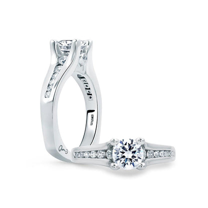 A.Jaffe Classic Channel Set Diamond Engagement Ring MES685/103