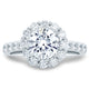 A.Jaffe Classic Round Center Diamond Halo Engagement Ring MES691/246