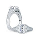 A.Jaffe Vintage Emerald Center Diamond Engagement Ring MES693/272