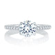 A.Jaffe Split Shank Unique Diamond Gallery Quilted Engagement Ring MES742QB/180