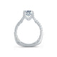 A.Jaffe Split Shank Unique Diamond Gallery Quilted Engagement Ring MES742QB/180