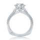 Modern Three Row Diamond PavÃ© Engagement Ring MES898/300