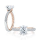 A.Jaffe Modern Royals Opulent Oval Diamond Quilted Engagement Ring MESOV2507Q/228