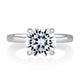 Solitaire Round Diamond Engagement Ring with Signature Shankâ„¢ MESRD2910/150