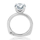 Solitaire Round Diamond Engagement Ring with Signature Shankâ„¢ MESRD2910/125