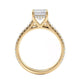 Michael M Hidden Halo Emerald Engagement Ring