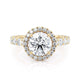 Michael M Halo Round Engagement Ring