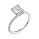 Michael M Hidden Halo Emerald Engagement Ring