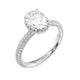 Michael M Hidden Halo Oval Engagement Ring