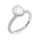 Michael M Hidden Halo Oval Engagement Ring