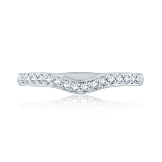 A.Jaffe Classic Contoured Diamond Wedding Band MR1640/14