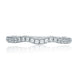 A.Jaffe Contoured Prong Set Diamond Quilted Wedding Band MR2043Q/20