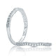 A.Jaffe Contoured Prong Set Diamond Quilted Wedding Band MR2043Q/20