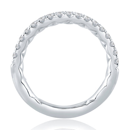 Three Quarters Diamond Pavé Band with Quilts® Interior MR2141Q/30