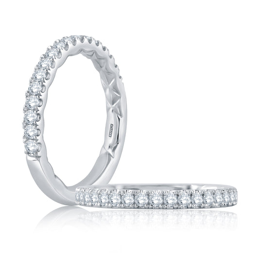 Three Quarters Diamond Pavé Band with Quilts® Interior MR2141Q/30