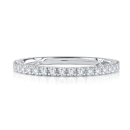 A.Jaffe Classic Pavé Diamond Quilted Wedding Band MRCRD2385Q/42