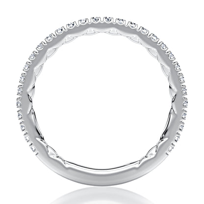 Delicate Three Quarters Diamond Wedding Band MRCRD2907Q/30