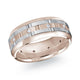 Malo Pink Gold Men's Wedding Band 8mm MRD-086-8P15